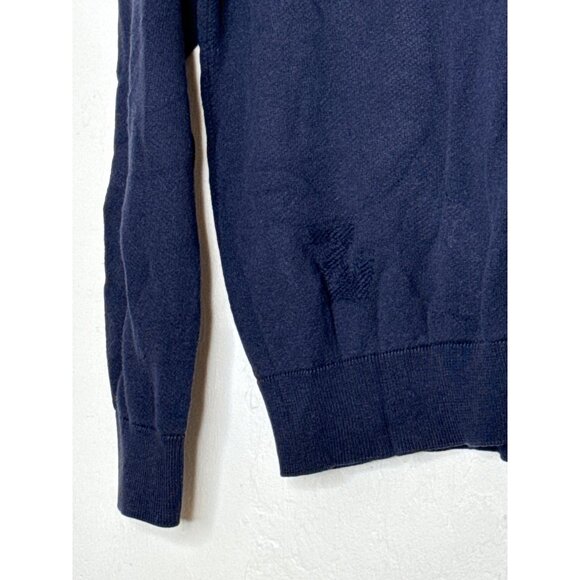 Zandig & Voltaire Cotton Cashmere Blend Crew Neck Lightweight‎ Navy Sweatshirt S - Picture 2 of 8
